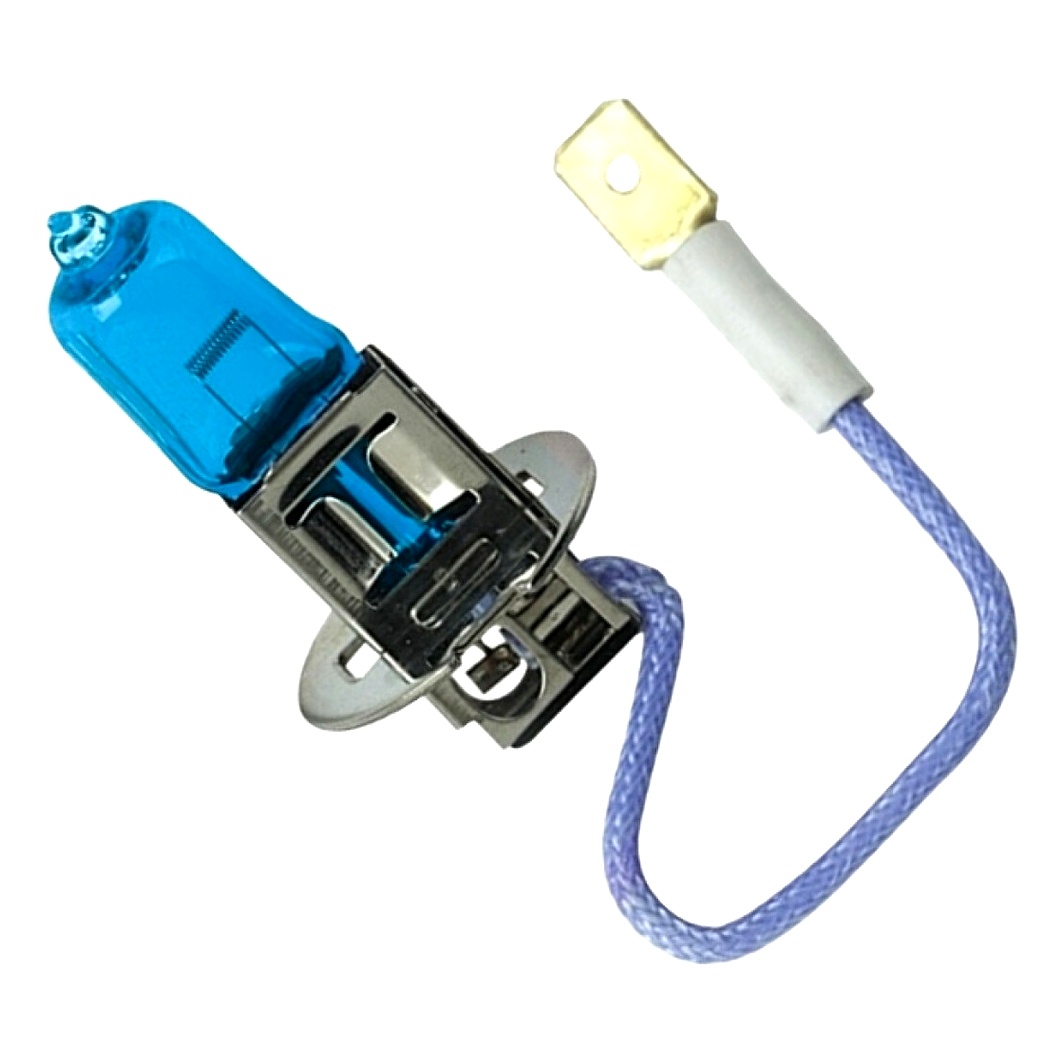 Автолампа галогенова PHILIPS WhiteVision Ultra H3 PK22s 55W 12V світло-блакитна 12336WVUB1 - zapix