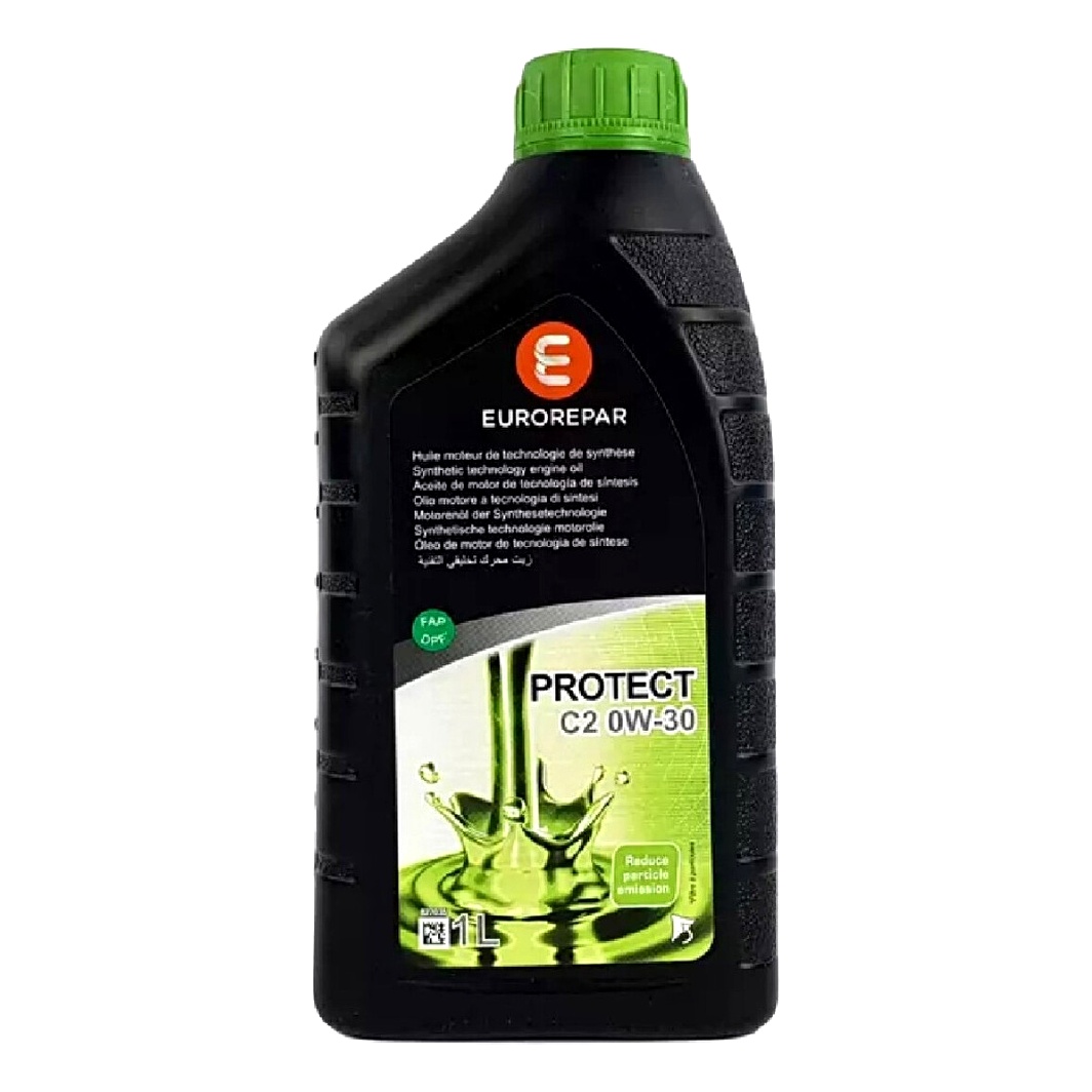 Моторное масло EUROREPAR Protect C2 0W-30 1 л (1639368680) - zapix