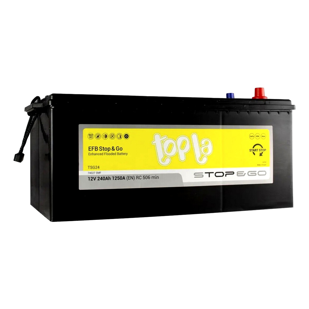 Акумулятор TOPLA EFB 12V 240Ah 1250A L+ 454612 - zapix
