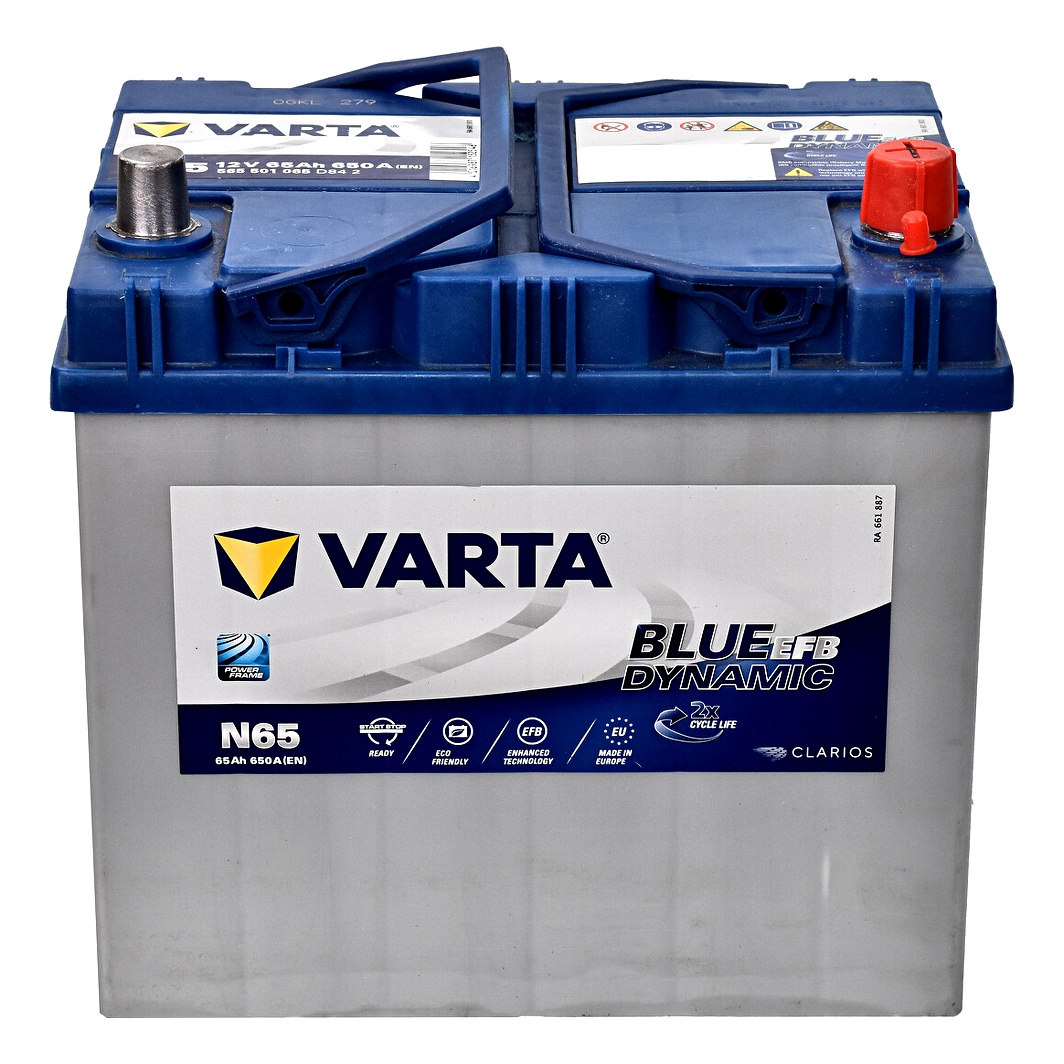 Акумулятор VARTA Blue Dynamic EFB 12V 65Ah 650A R+ 565501065 - zapix