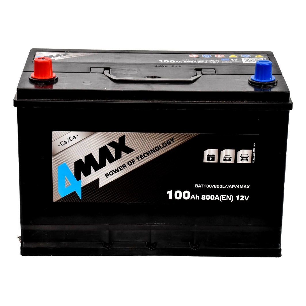 Акумулятор 4MAX 12V 100Ah 800A L+ BAT100800LJAP4MAX - zapix