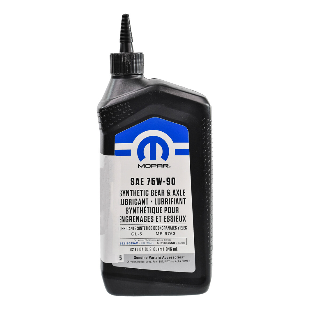 Трансмиссионное масло MOPAR Gear & Axle Lubricant GL-5 75W-90 0,946 л 68218655AC - zapix