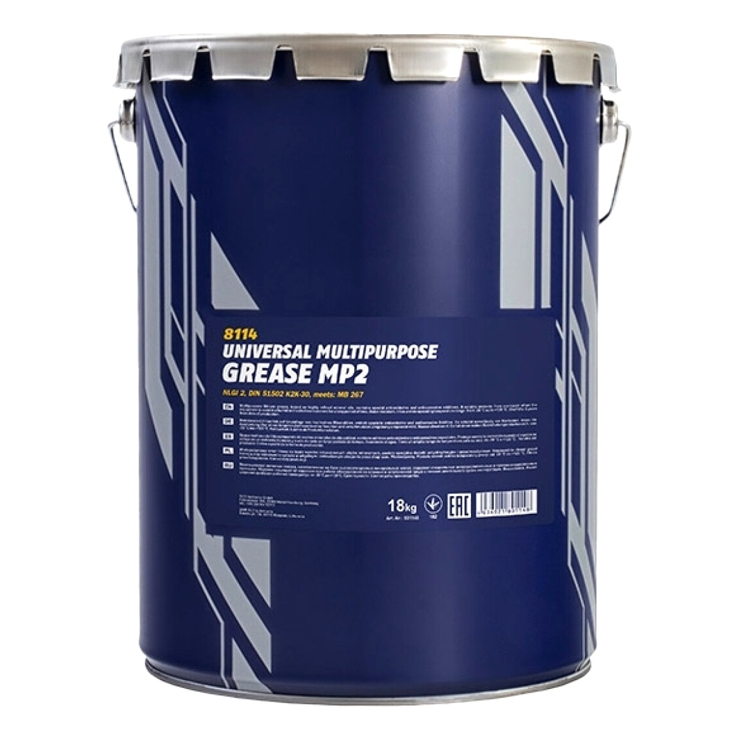Смазка MANNOL MP-2 Multipurpose Grease для подшипников 18000 мл (8114) - zapix