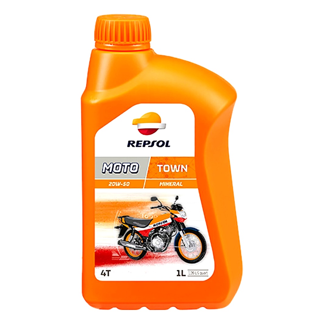 Моторное масло REPSOL Moto Town 4T 20W-50 минеральное 1 л RP169Q51 - zapix