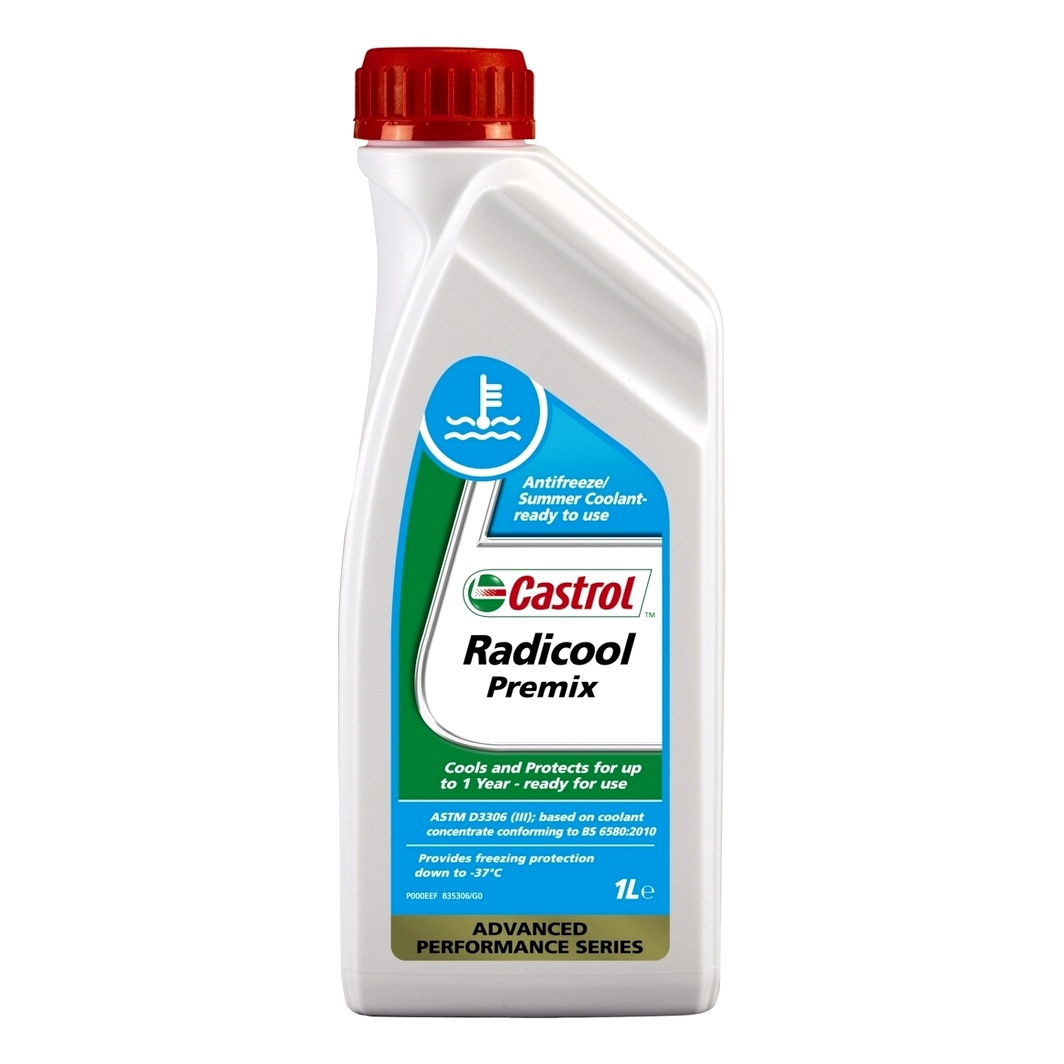 Готовий антифриз CASTROL Radicool Premix синій G11 -37 °C 1 л (RADICOOLPREMIX1L) - zapix