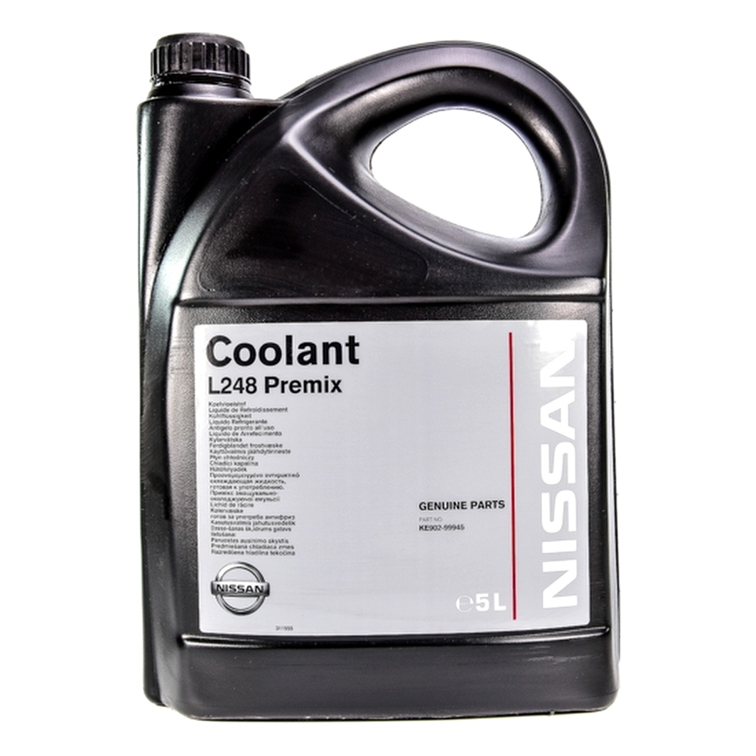 Готовий антифриз NISSAN / INFINITI Coolant L248 Premix зелений G11 -38 °C 5 л (KE90299945) - zapix