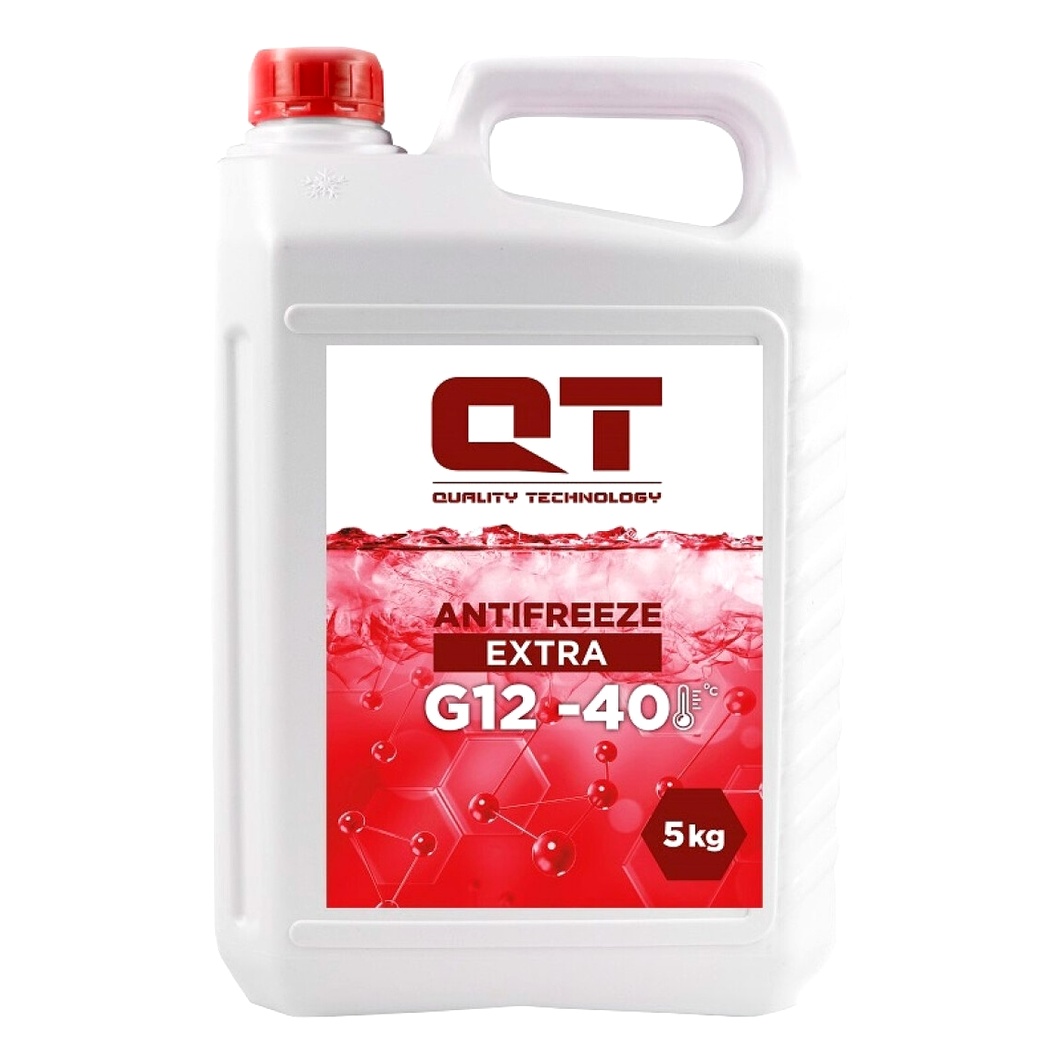 Готовий антифриз QT Extra червоний G12 -40 °C 5 л (QT541405) - zapix
