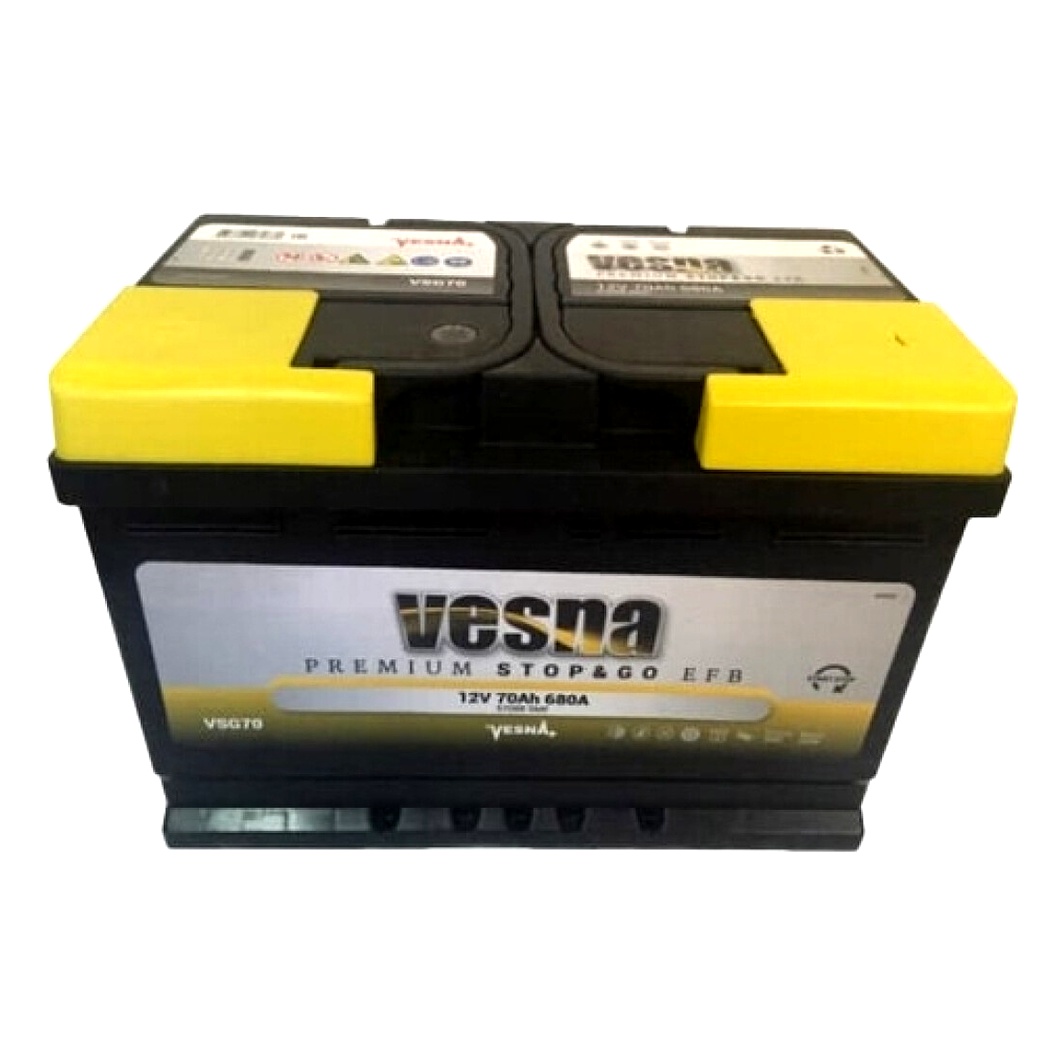 Акумулятор VESNA EFB 12V 70Ah 680A R+ 313070 - zapix