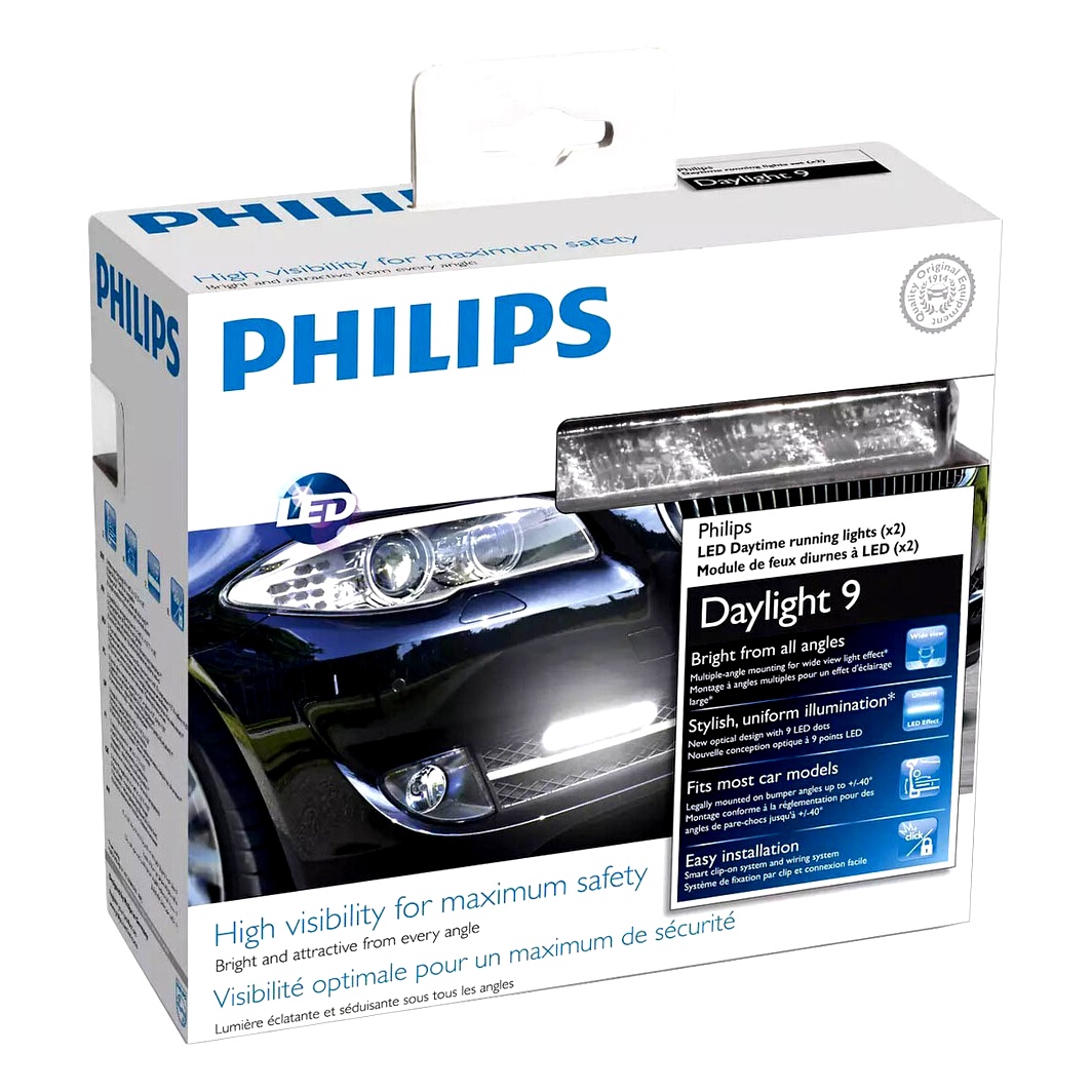 Автолампа LED (світлодіодна) PHILIPS DayLight 9 16W 12V 12831WLEDX1 - zapix