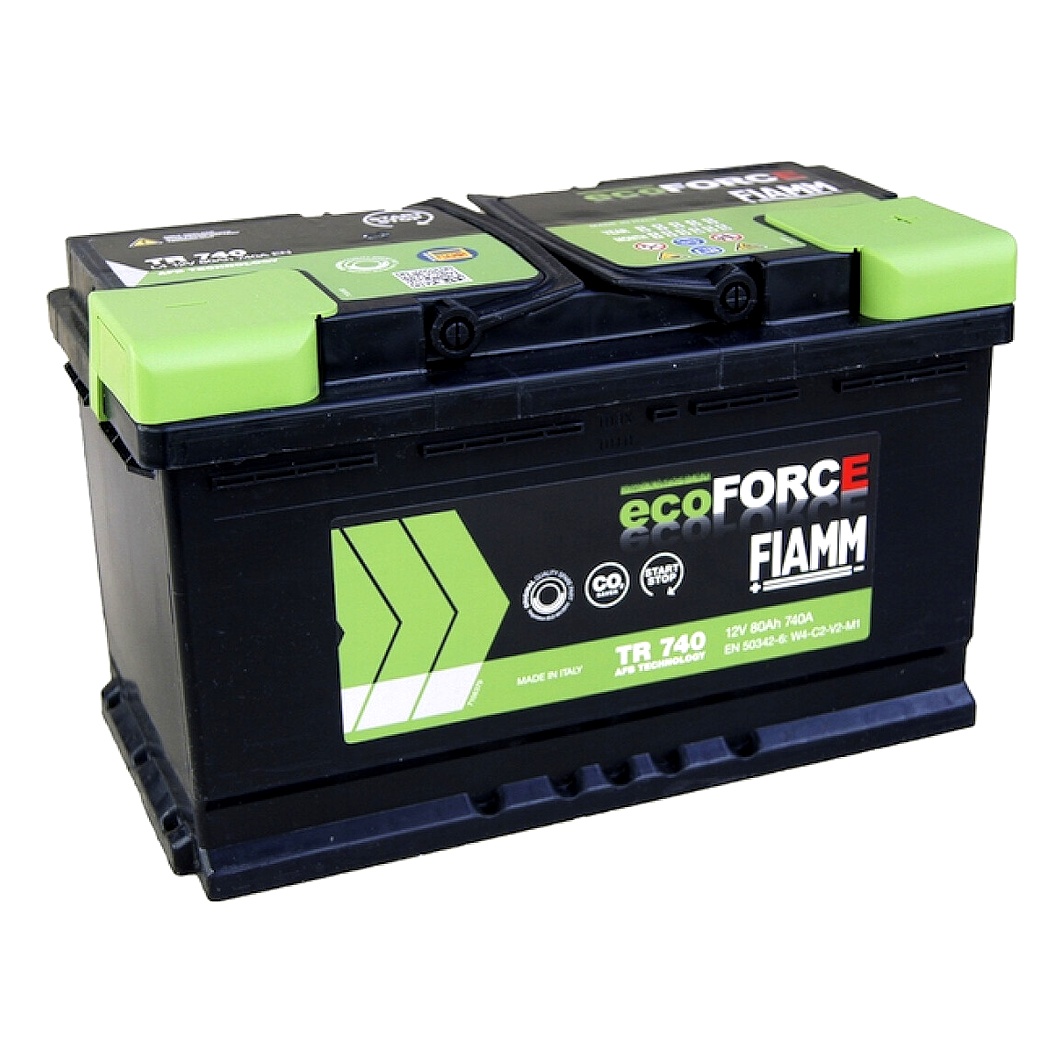 Акумулятор FIAMM Ecoforce AFB 12V 80Ah 740A R+ TR740 - zapix