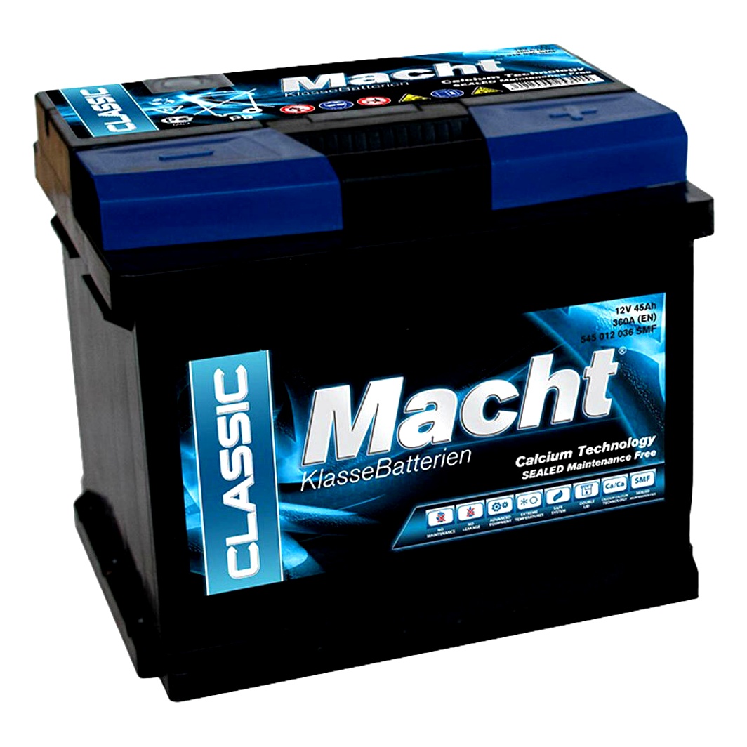 Акумулятор MACHT S3 12V 45Ah 360A R+ 25341 - zapix
