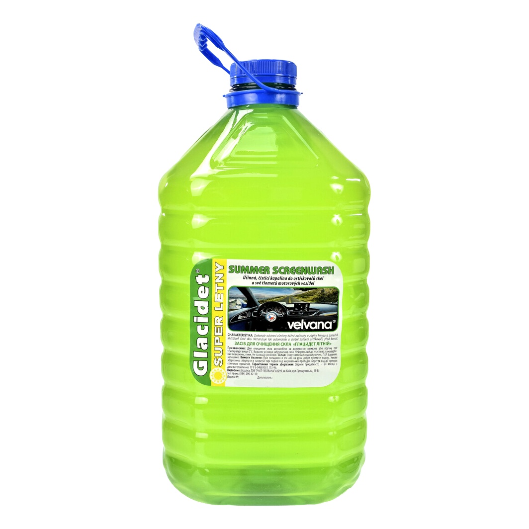 Омивач скла готовий літній VELVANA Glacidet 5 л VELGLACSUMMER5KG - zapix