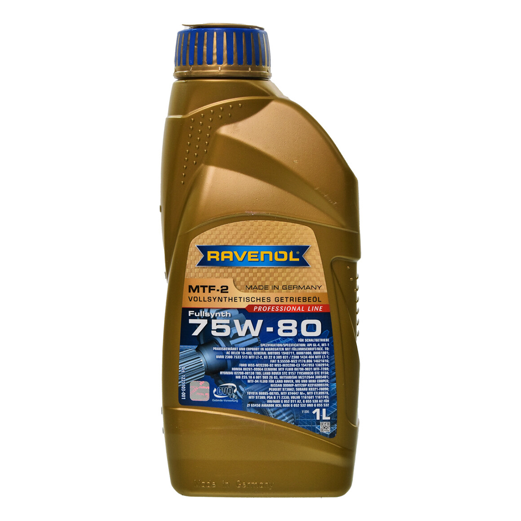 Трансмиссионное масло RAVENOL MTF-2 GL-4 75W-80 1 л 1221103001 - zapix