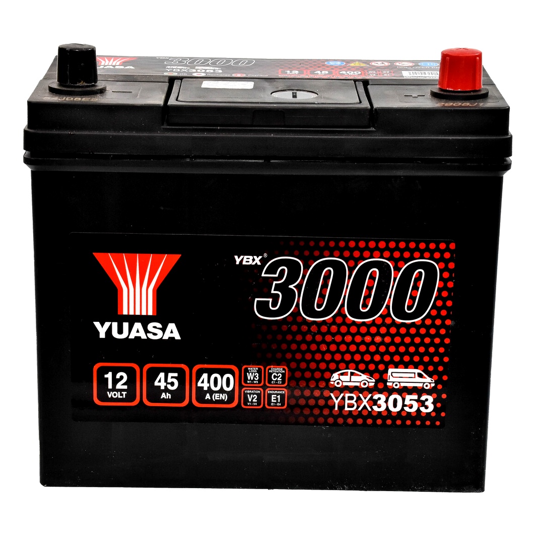Акумулятор YUASA SMF 12V 45Ah 400A R+ YBX3053 - zapix