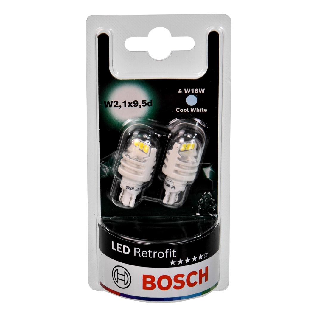 Автолампа LED (світлодіодна) BOSCH Retrofit LED W16W W2.1x9.5d 1.8W 12V 1987301523 - zapix