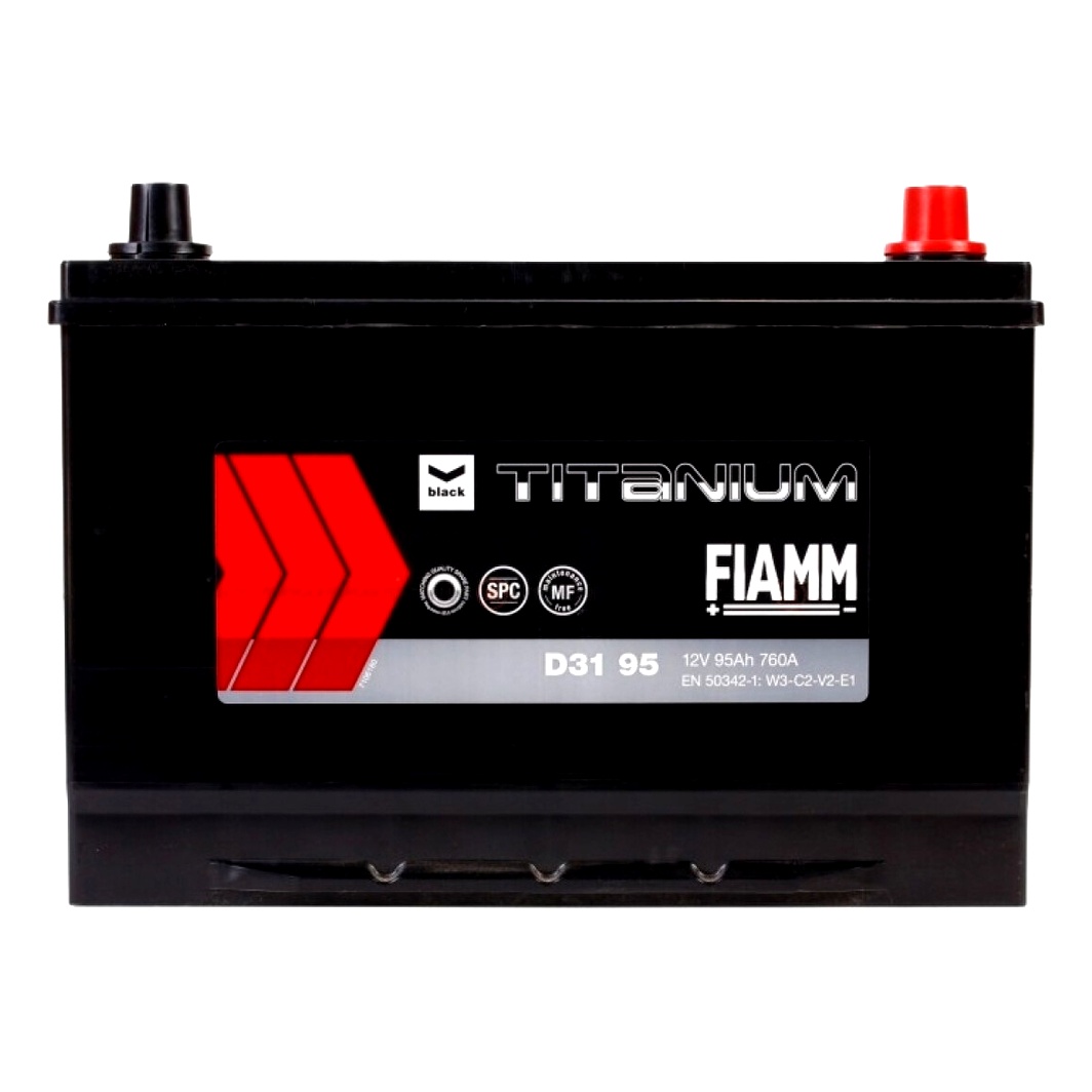 Акумулятор FIAMM Titanium Black 12V 95Ah 760A R+ D3195 - zapix