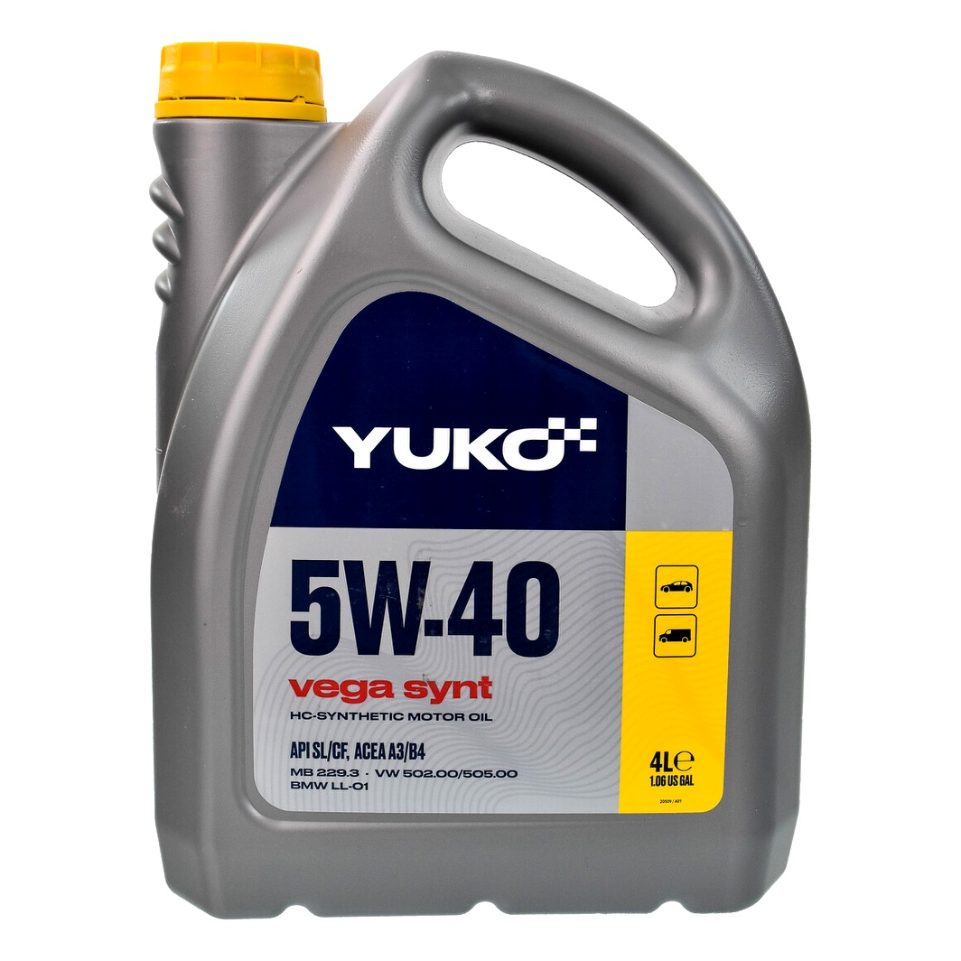 Моторное масло YUKO Vega Synt 5W-40 4 л (020509) - zapix