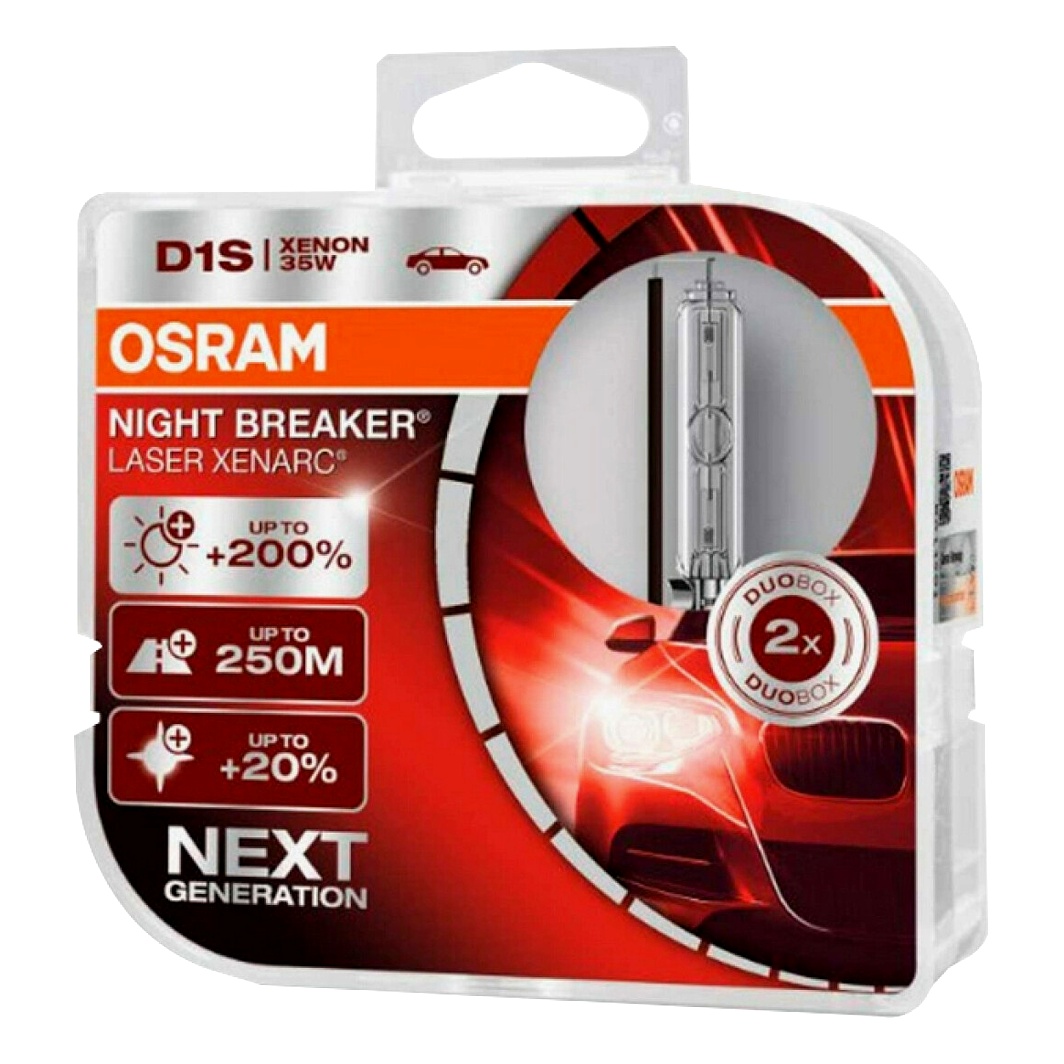 Автолампа ксеноновая OSRAM Xenarc Night Breaker Laser D1S PK32d-2 35W 85V прозрачная 66140XNNHCB - zapix