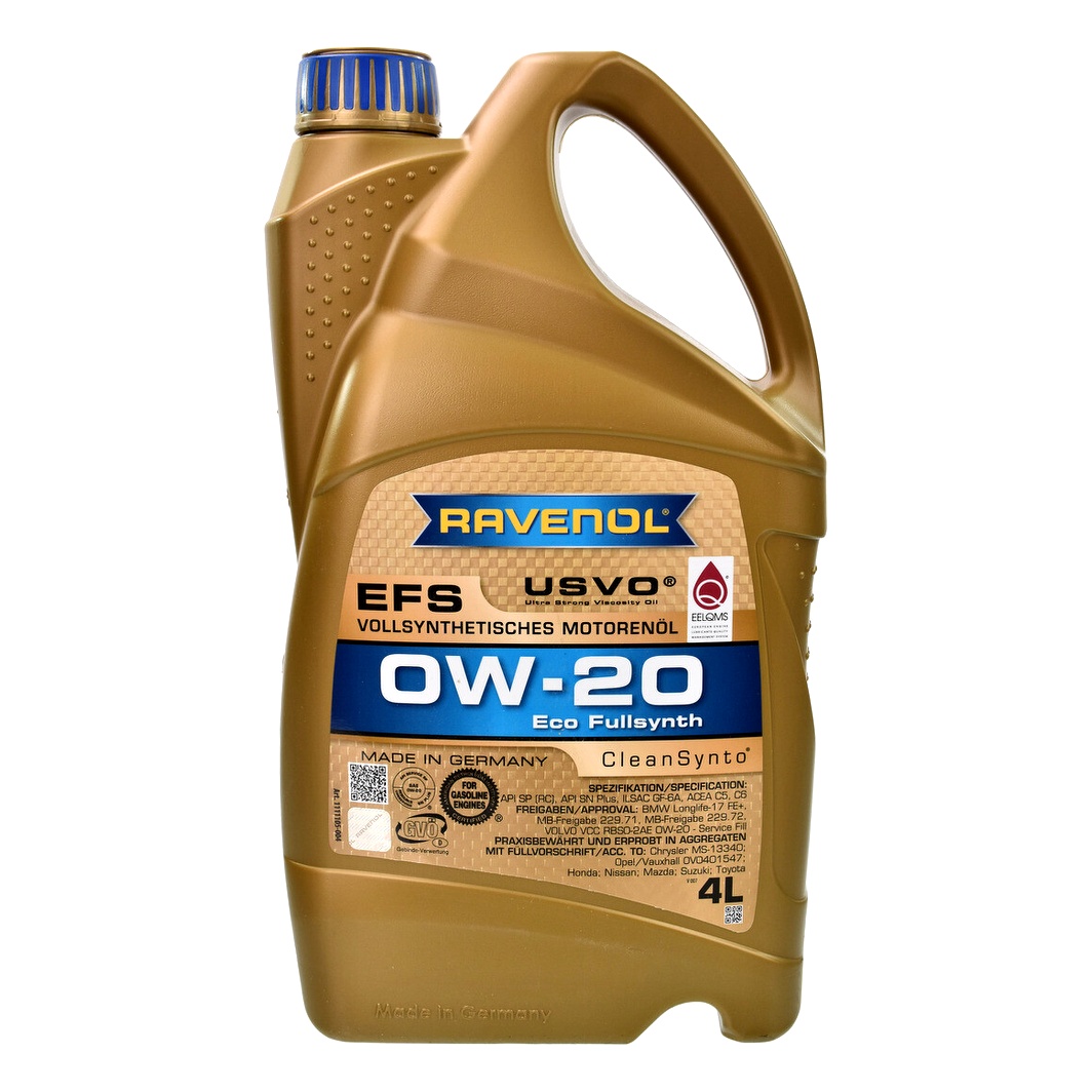Моторна олива RAVENOL EFS 0W-20 4 л (1111105004) - zapix