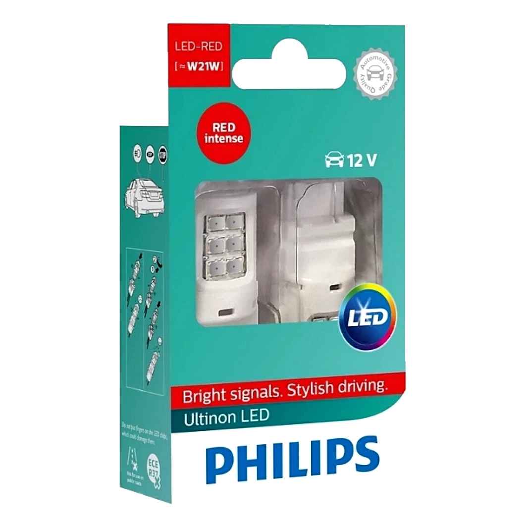 Автолампа LED (світлодіодна) PHILIPS Ultinon Pro3100 W21W W3x16d 1.73W 12V 11065RU31B2 - zapix