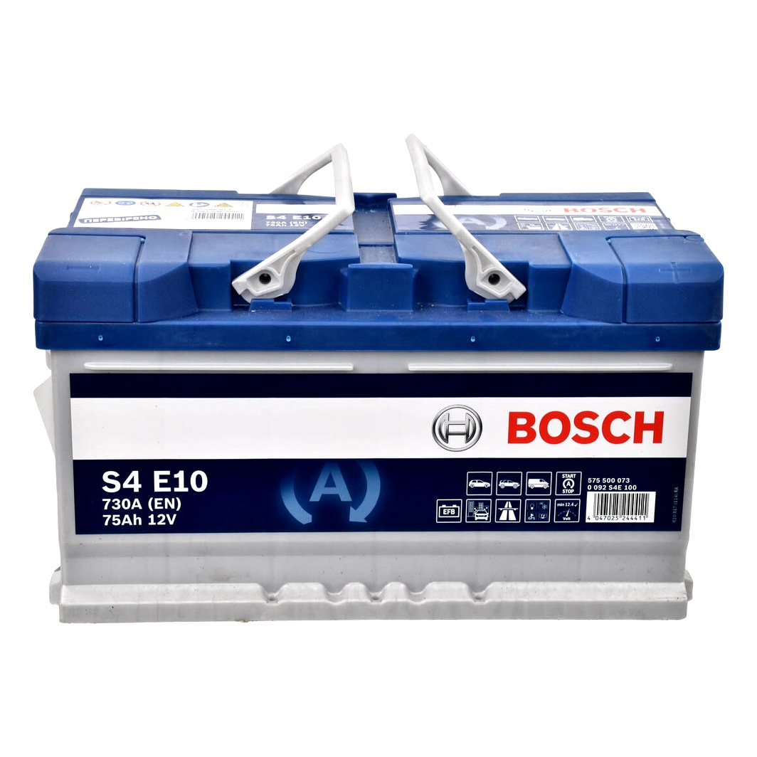 Акумулятор BOSCH S4 EFB 12V 75Ah 730A R+ 0092S4E100 - zapix