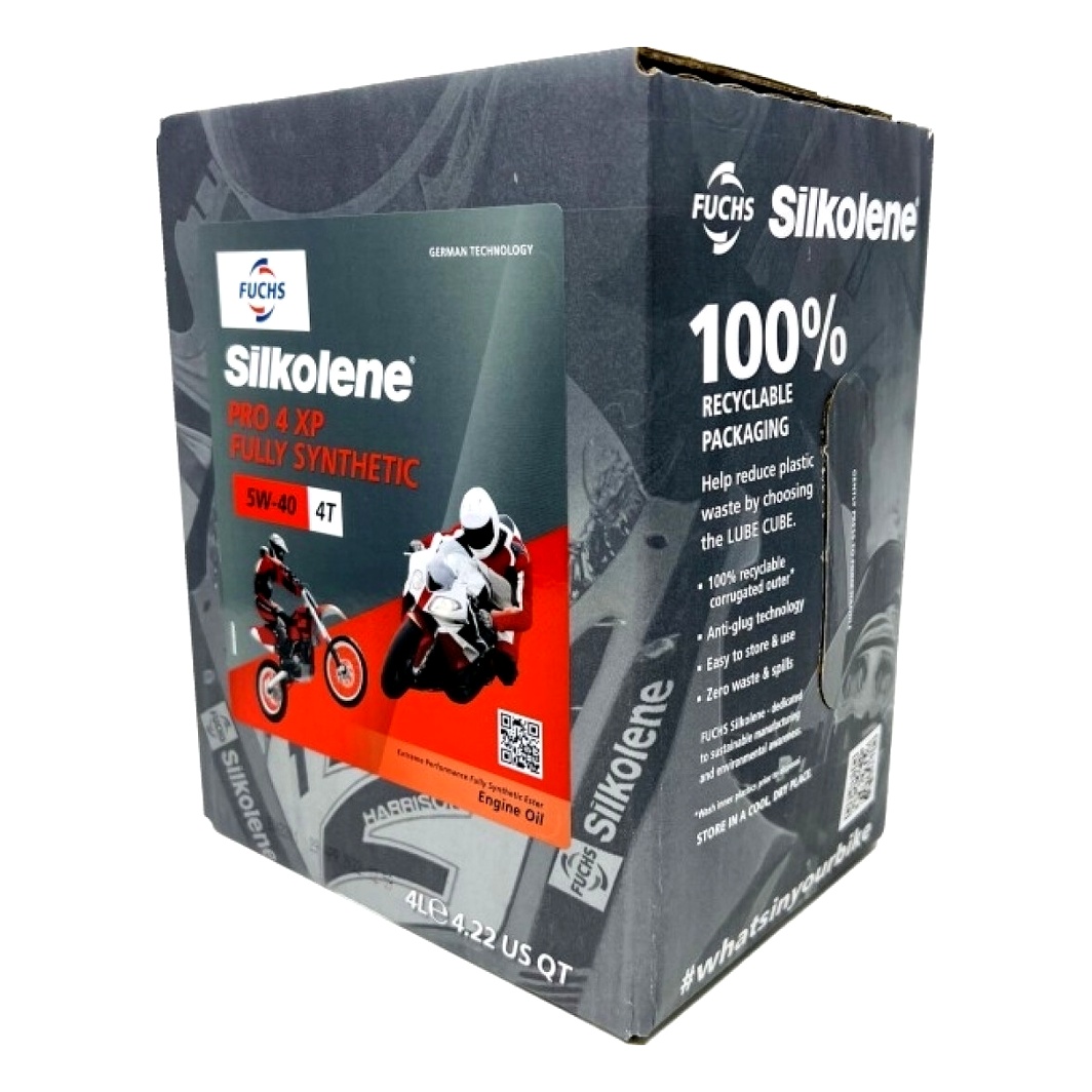 Моторное масло FUCHS Silkolene Pro 4 XP 4T 5W-40 синтетическое 4 л 602013712 - zapix