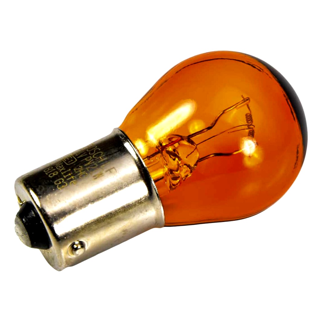 Автолампа розжарювання BOSCH PY21W BAU15s 21W 24V 1987302703 - zapix