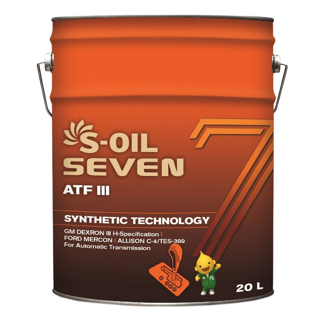 Трансмиссионное масло S-OIL Seven ATF III 20 л SDATFIII20 - zapix