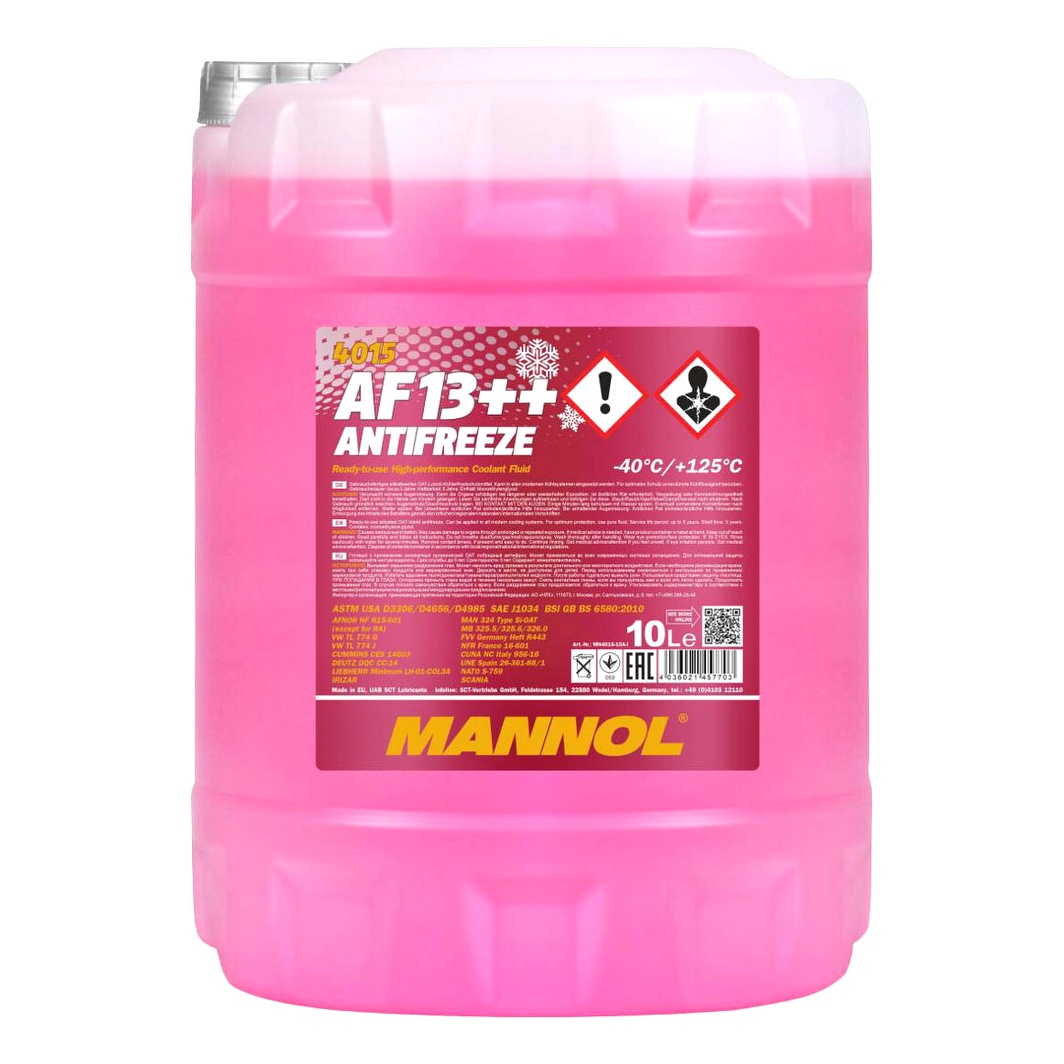 Готовий антифриз MANNOL AF13++ High-performance фіолетовий G13 -40 °C 10 л (MN401510) - zapix