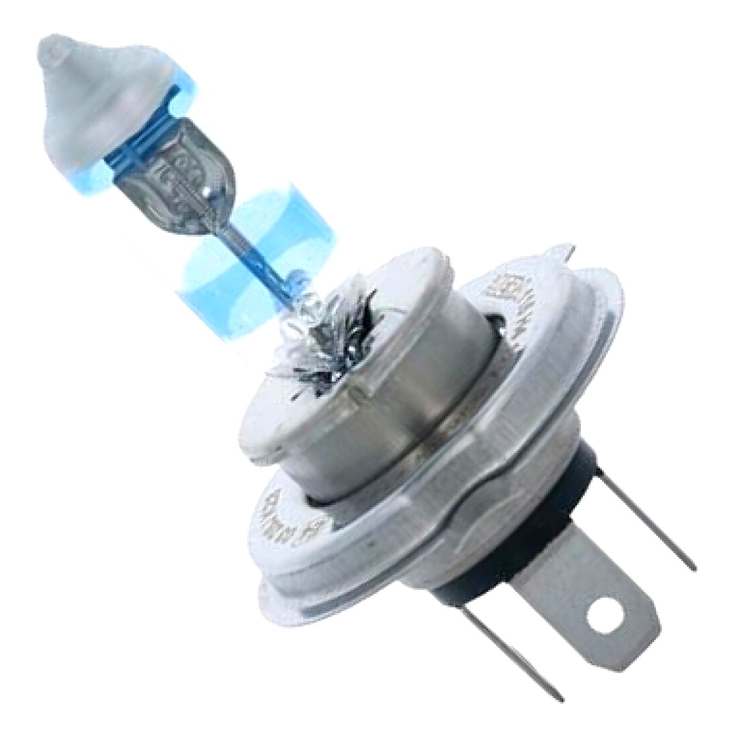 Автолампа галогенова ERA Brighter +150% H4 P43t-38 55W 12V прозоро-блакитна E115BR1C - zapix