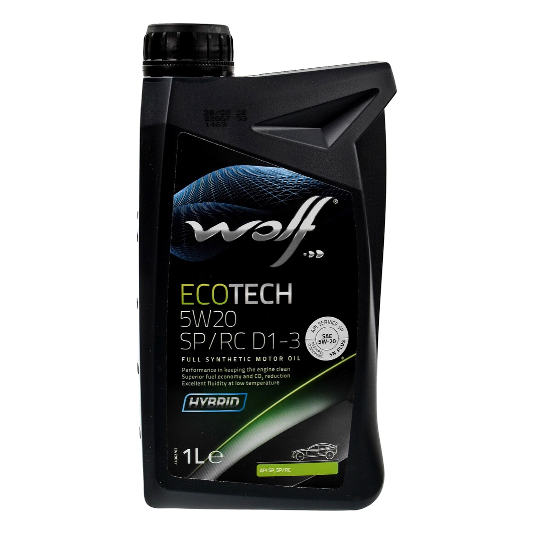Моторное масло WOLF EcoTech SP/RC D1-3 5W-20 1 л (1050523) - zapix