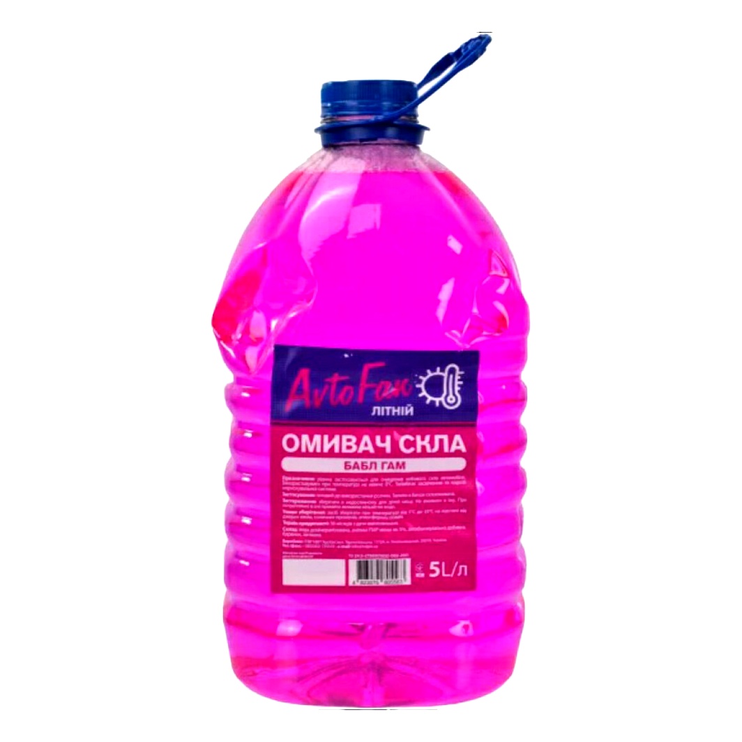 Омыватель стекла готовый летний 0°С AVTOFAN bubble gum 5 л 4823075805563 - zapix