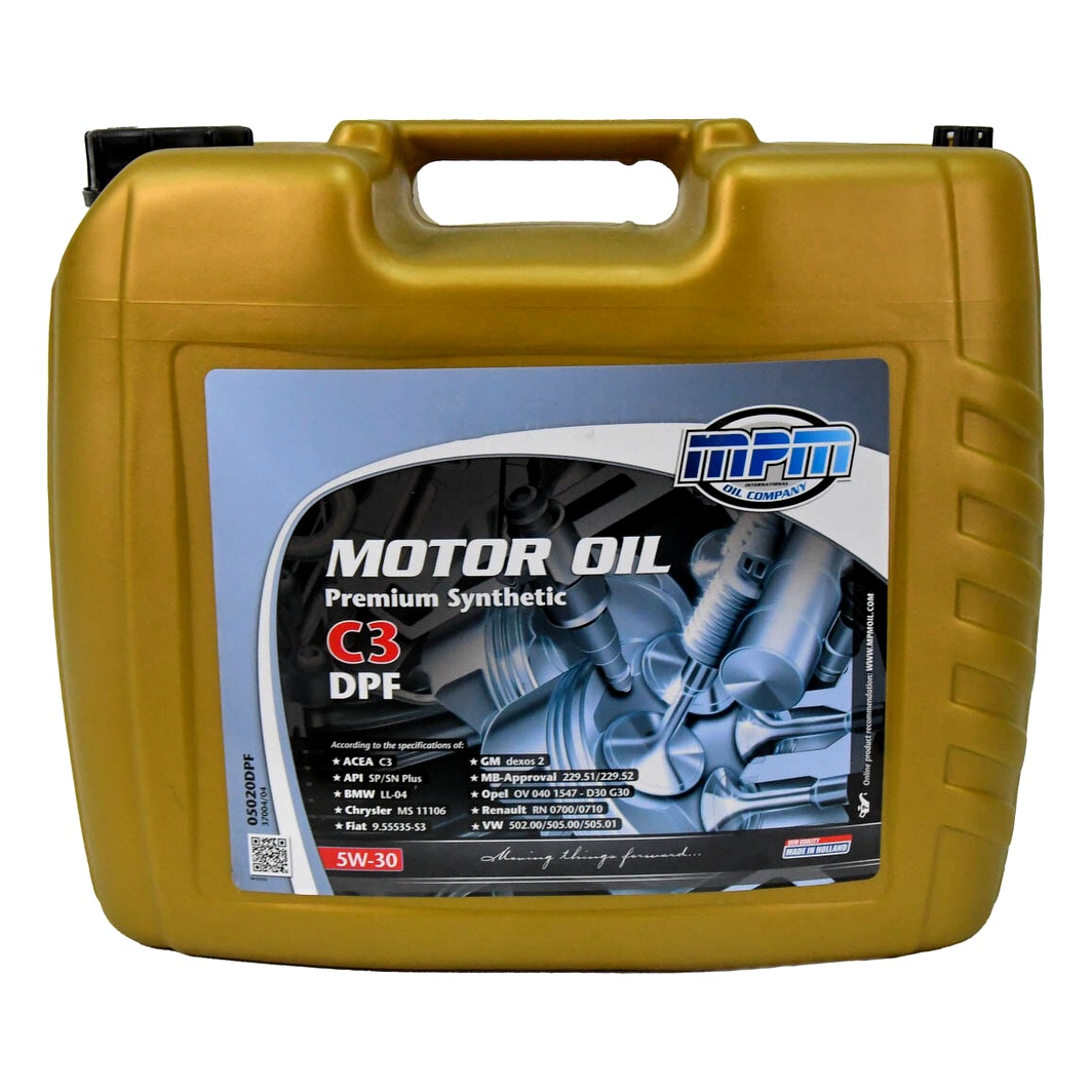 Моторна олива MPM Premium Synthetic C3 DPF 5W-30 20 л (05020DPF) - zapix