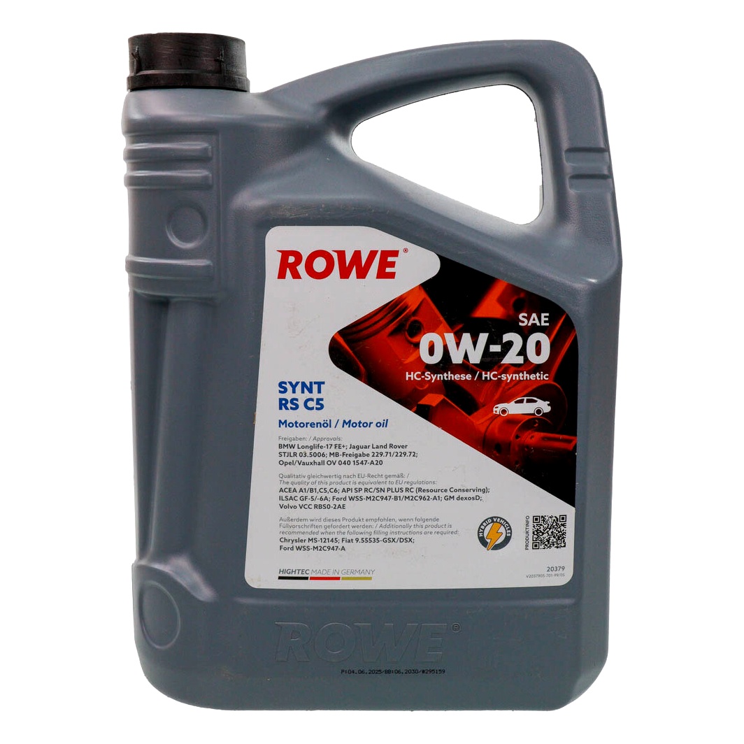 Моторное масло ROWE Synt RS C5 0W-20 5 л (20379005099) - zapix