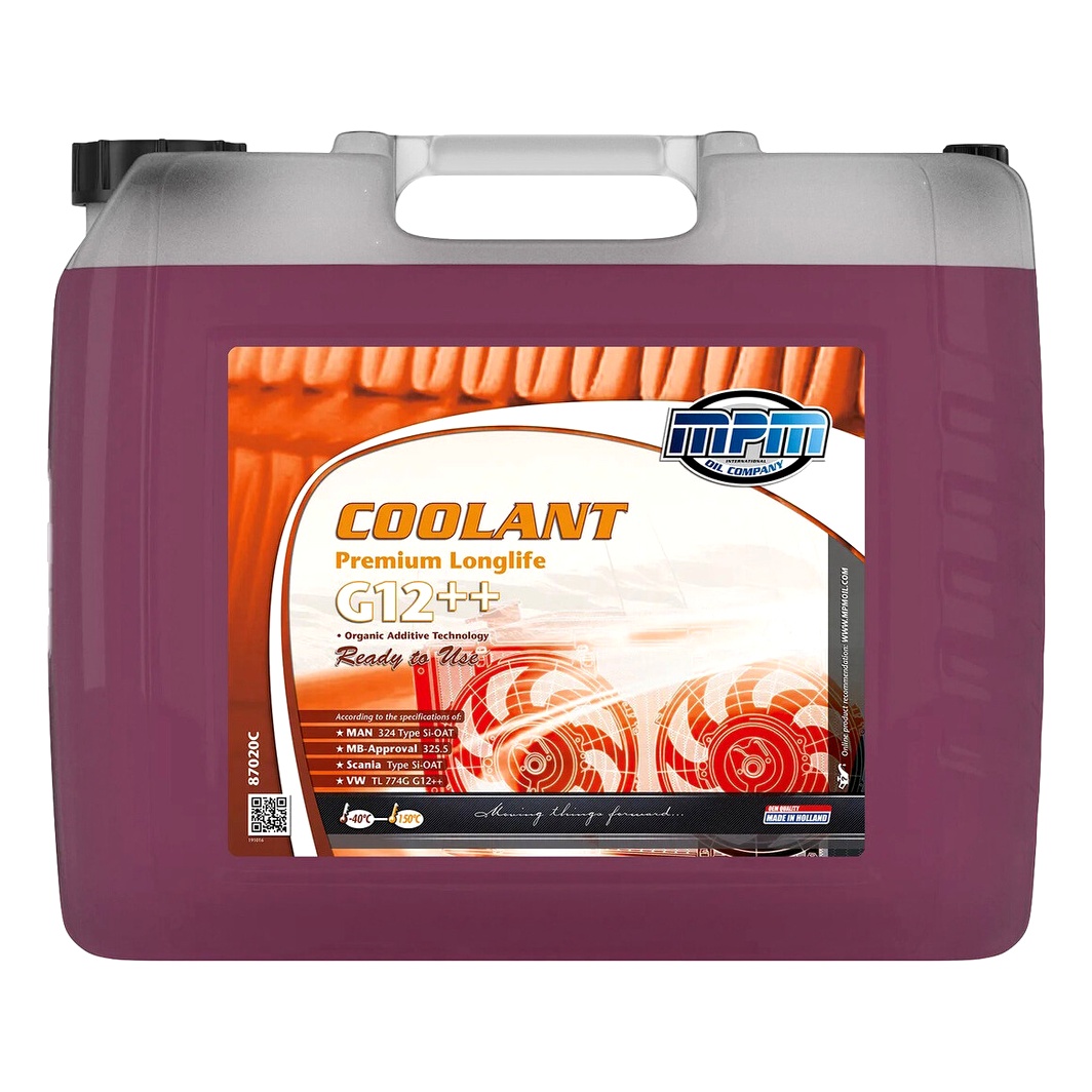Готовий антифриз MPM червоний G12++ -40 °C 20 л (87020C) - zapix