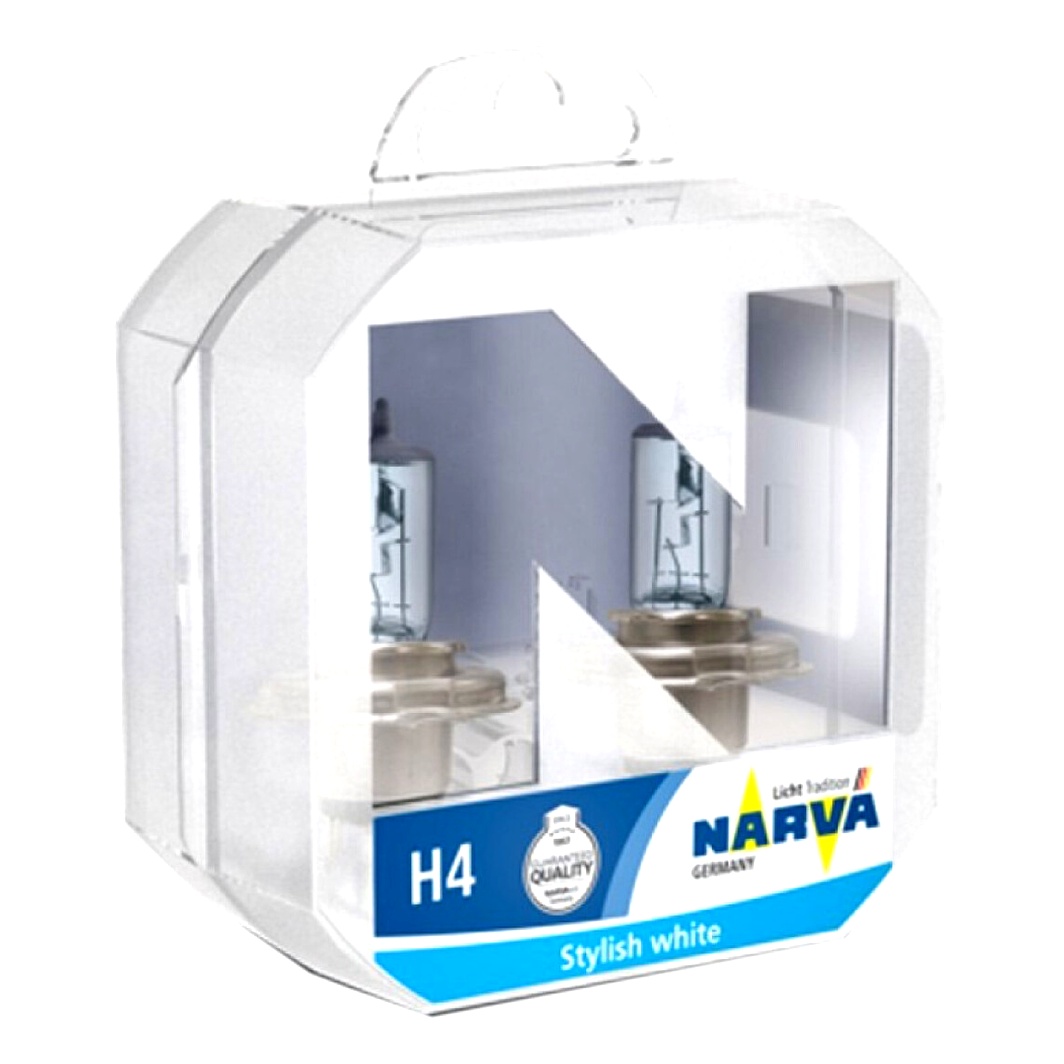 Автолампа галогенова NARVA H4 P43t 55W 12V прозора 48677S2 - zapix