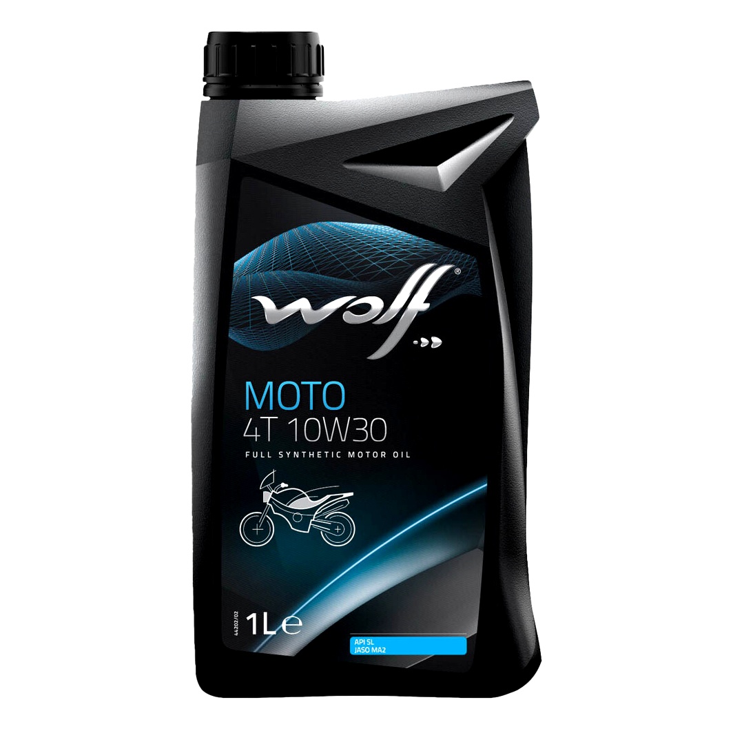Моторное масло WOLF Moto 4T 10W-30 синтетическое 1 л 1043806 - zapix