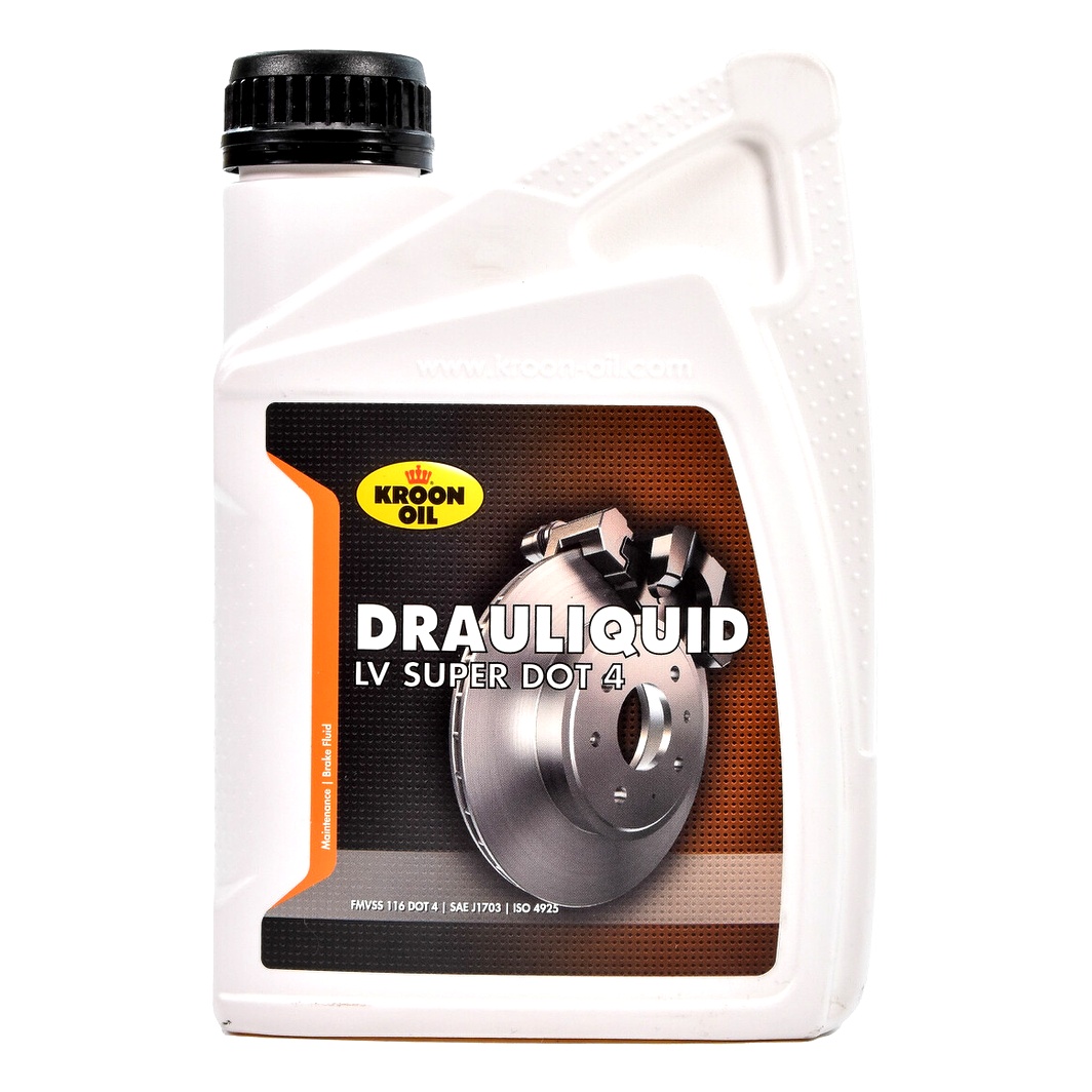 Гальмівна рідина KROON OIL DOT 4 Drauliquid-LV Super ABS / ASR / ESP пластик 1 л 33820 - zapix
