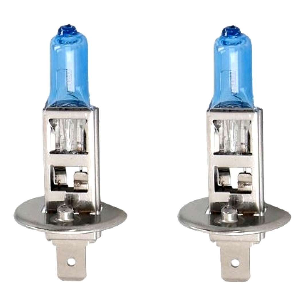 Автолампа галогенова M-TECH Powertec Ultra White H1 P14.5s 55W 12V темно-блакитна PTZUW1DUO - zapix