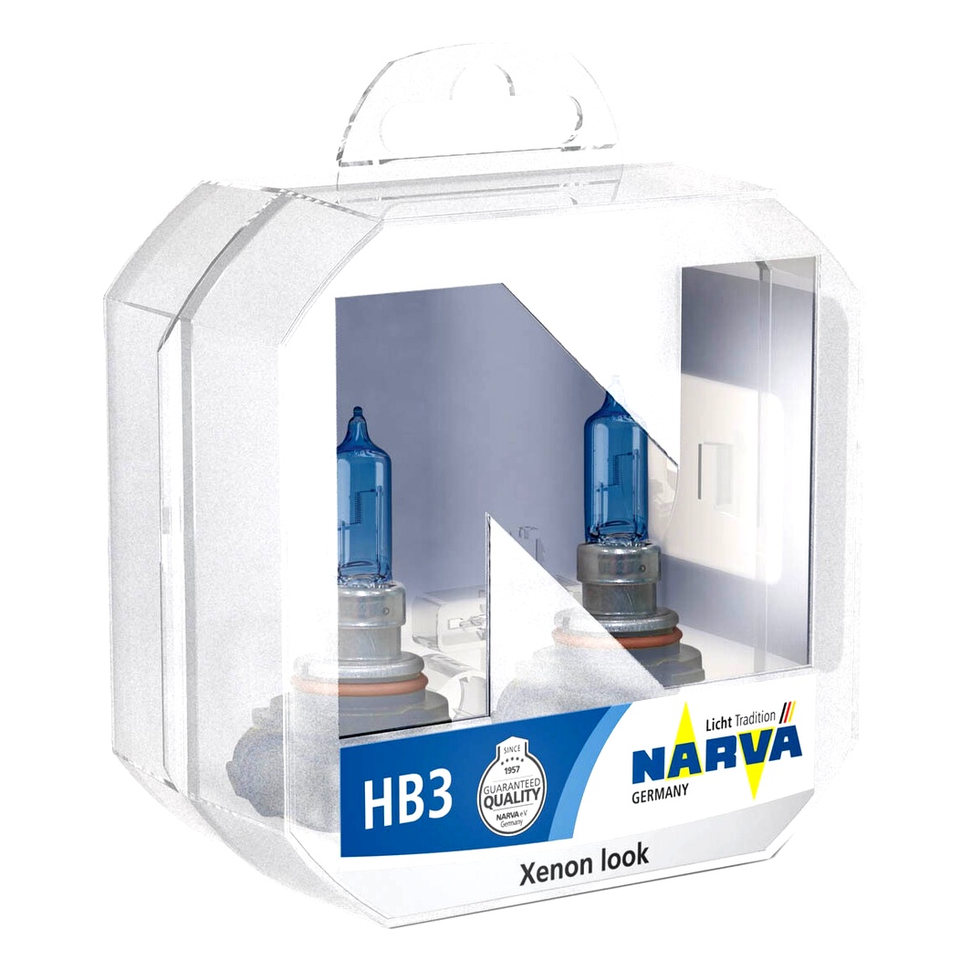 Автолампа галогеновая NARVA Range Power White HB3 P20d 65W 12V темно-голубая 486252BOX - zapix