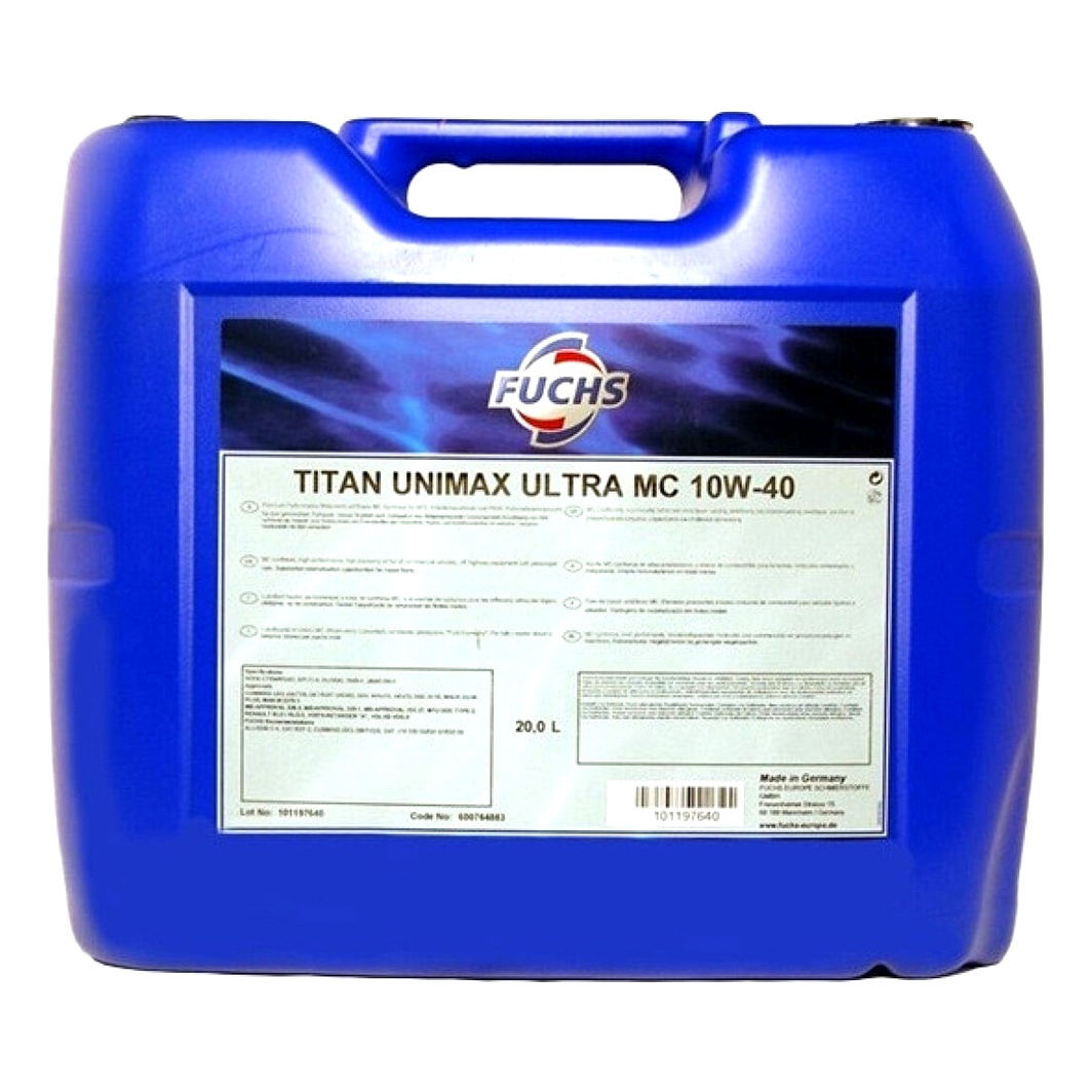 Моторна олива FUCHS Titan Unimax Ultra MC 10W-40 20 л (600764883) - zapix
