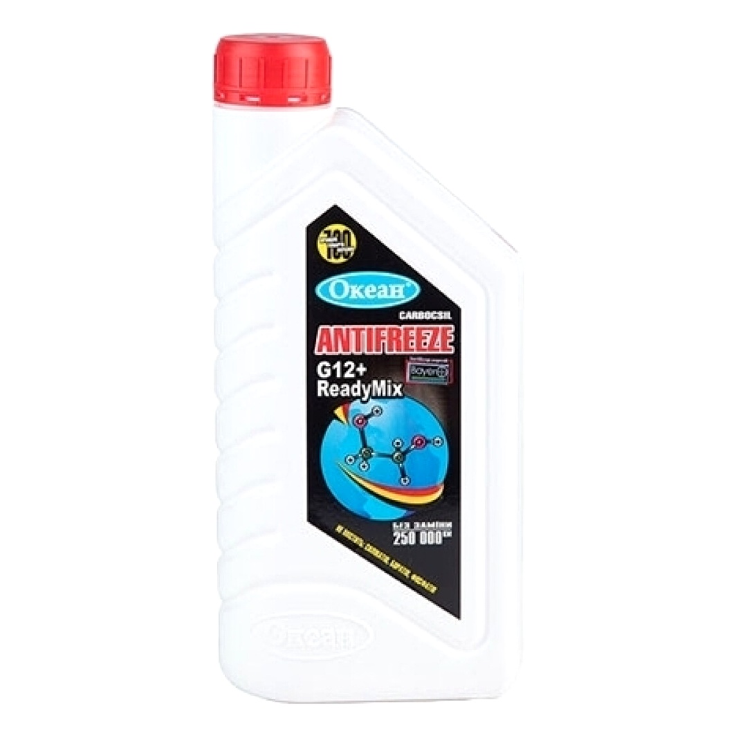 Готовий антифриз OCEAN Ready Mix червоний G12+ 1 л (4820046671424) - zapix
