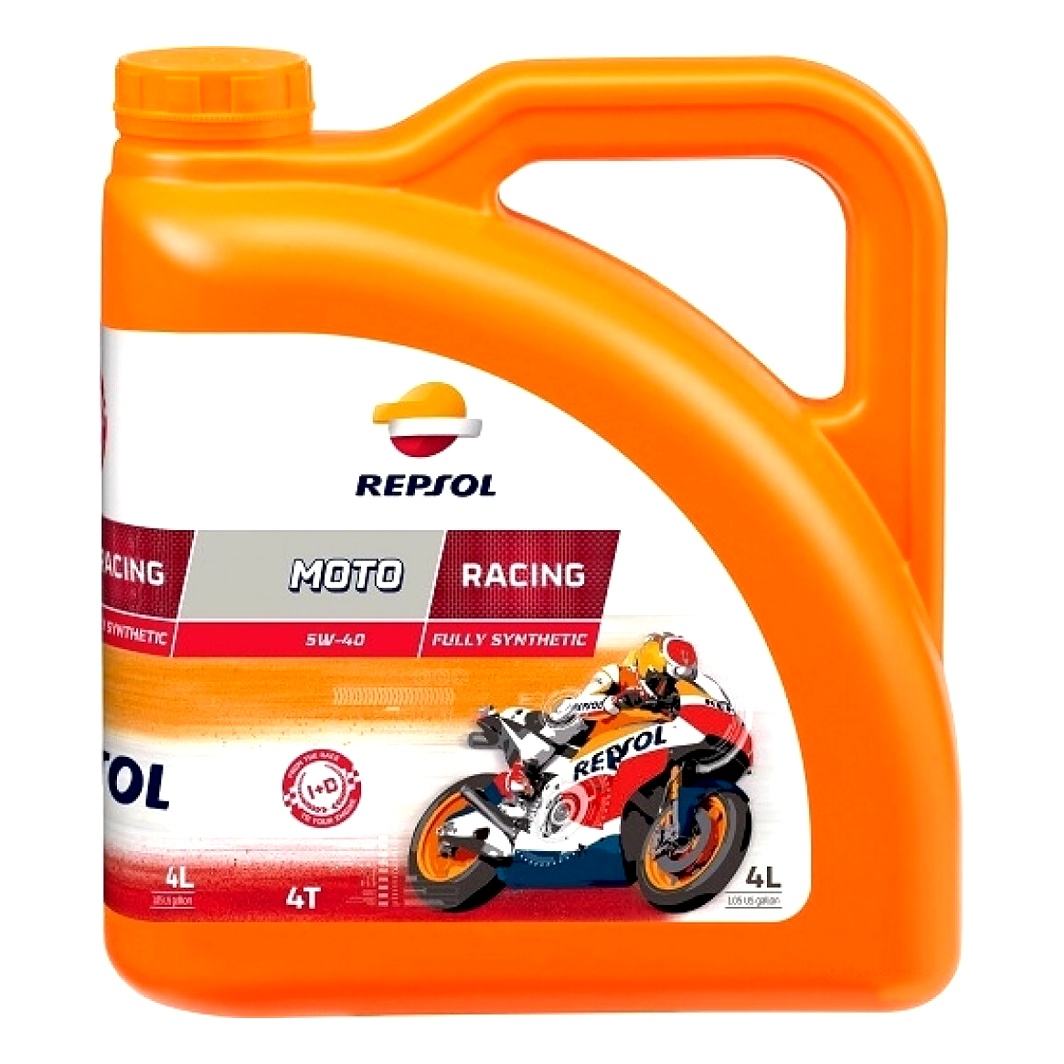 Моторное масло REPSOL Moto Racing 4T 5W-40 синтетическое 4 л RP160L54 - zapix