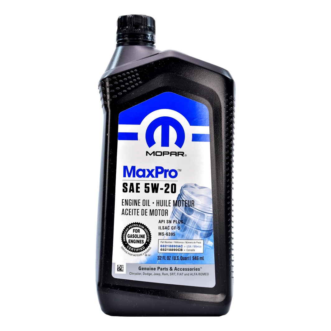 Моторное масло MOPAR MaxPro 5W-20 0.95 л (68218890AB) - zapix