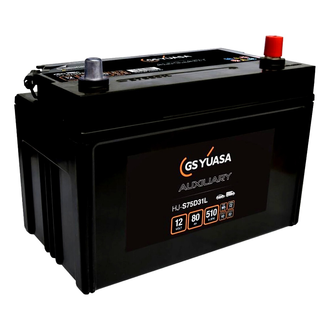Акумулятор YUASA Auxiliary 12V 80Ah 510A R+ HJS75D31L - zapix