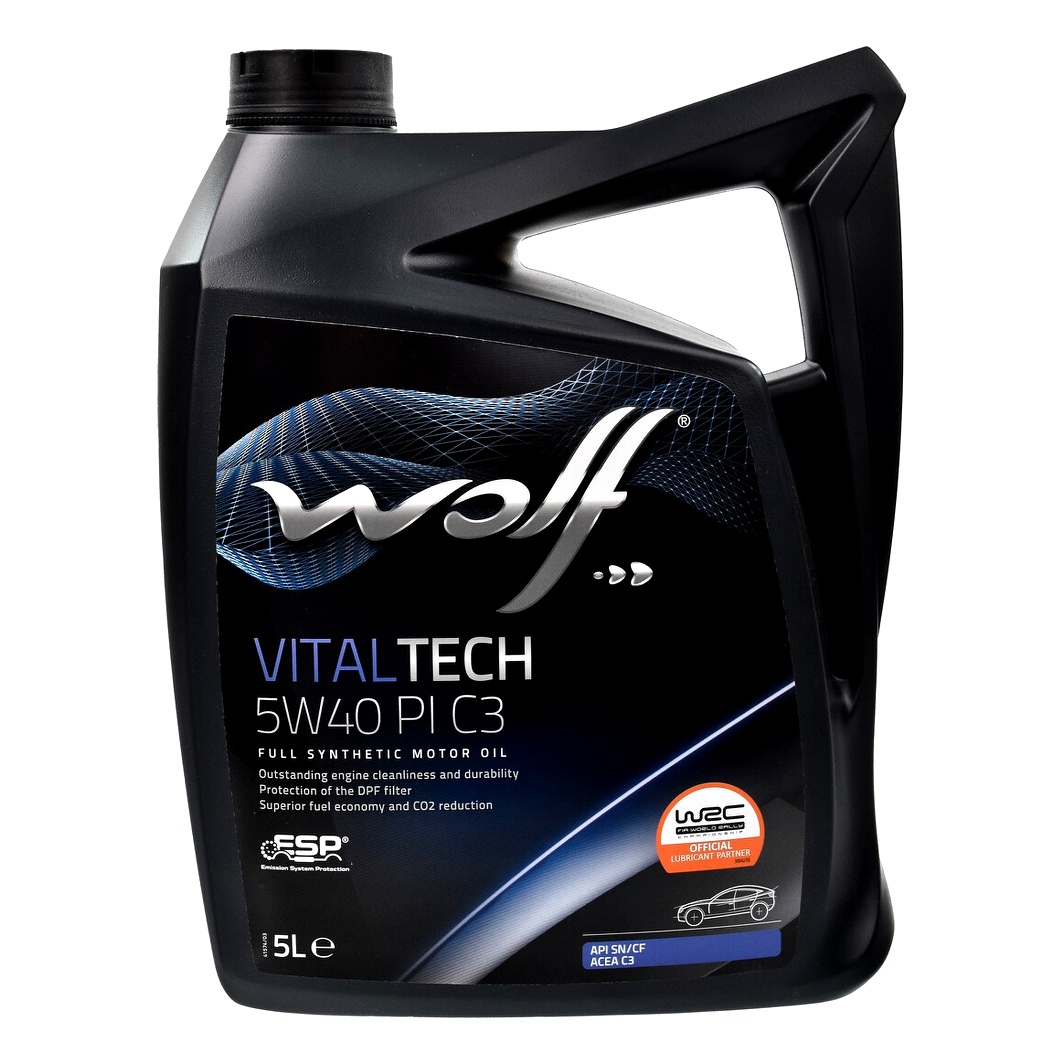 Моторна олива WOLF Vitaltech PI C3 5W-40 5 л (8303012) - zapix