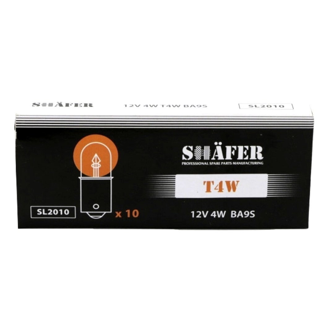 Автолампа накала SHAFER T4W BA9s 4W 12V SL2010 - zapix