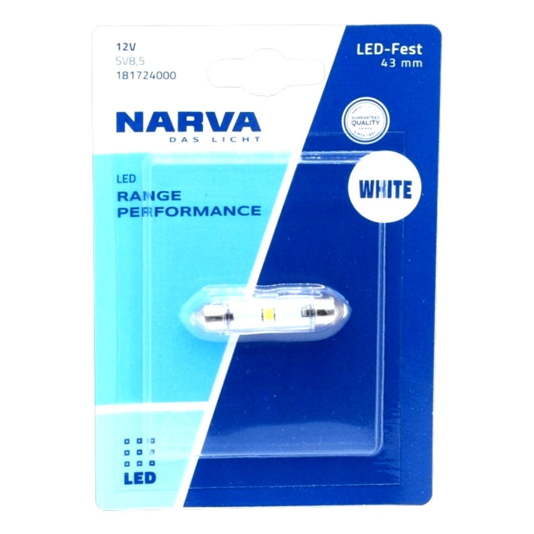 Автолампа LED (світлодіодна) NARVA Range Performance LED C5W SV8.5 0.6W 12V 181724000 - zapix