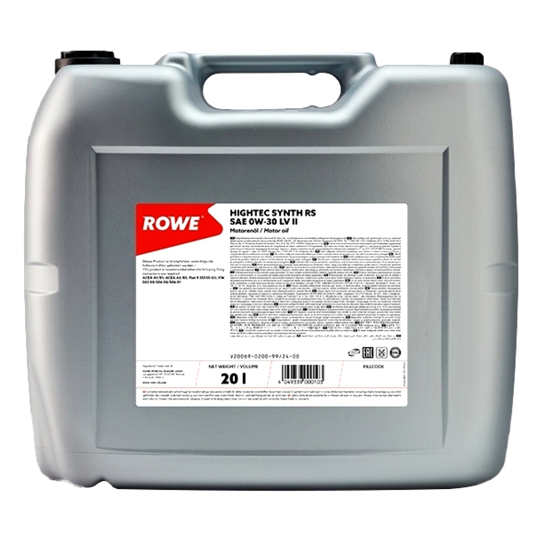 Моторна олива ROWE Synth RS LV II 0W-30 20 л (20069020099) - zapix