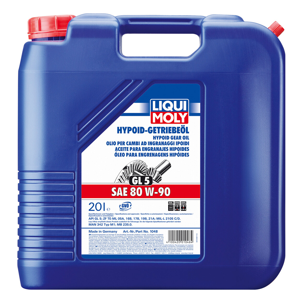 Трансмиссионное масло LIQUI MOLY Hypoid GL-5 80W-90 20 л 1048 - zapix